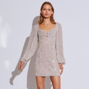 C/MEO Collective Lustre Sequin Bachelorette Dress